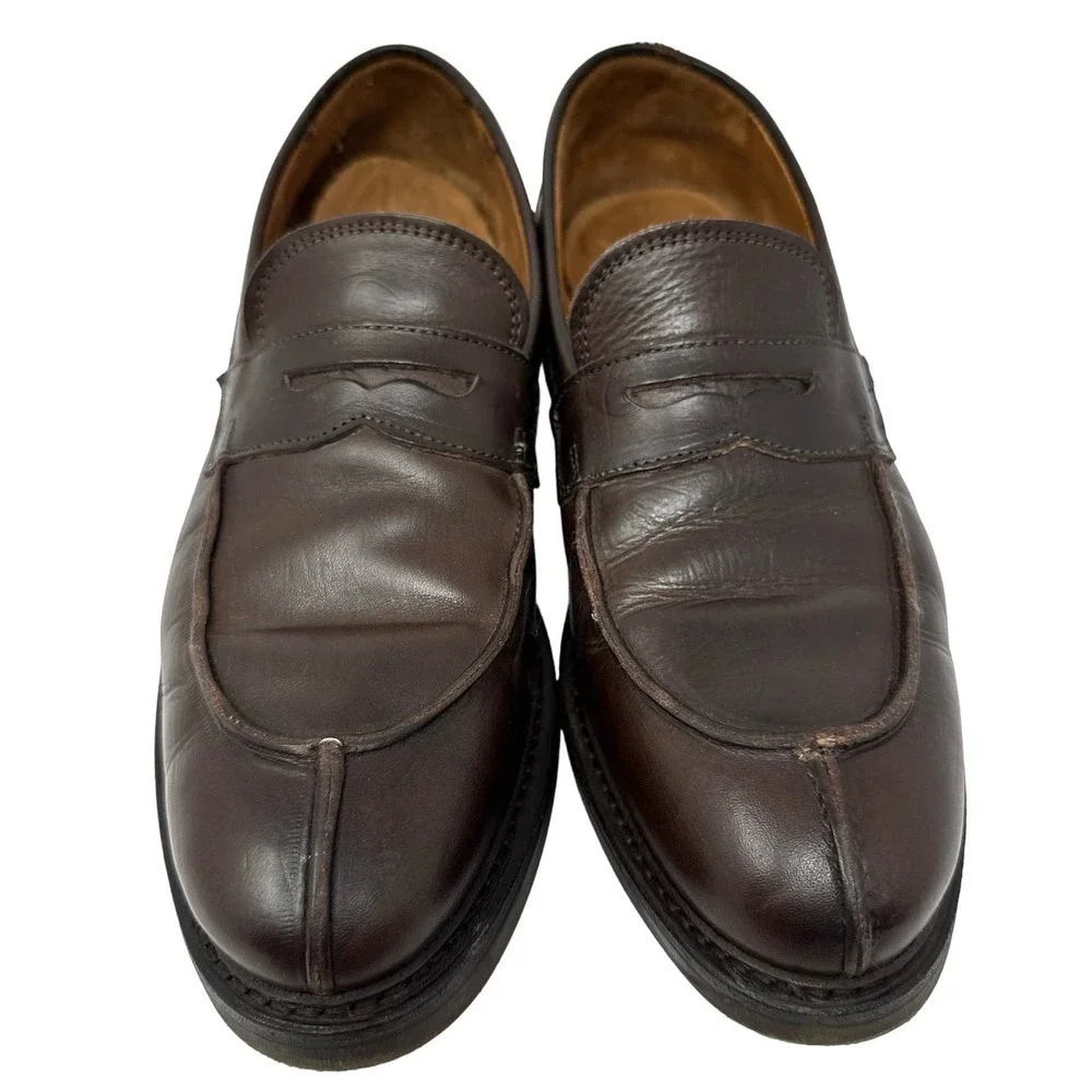 Allen Edmonds Denali Penny Loafers Mens 8.5D Brown Dress Shoes